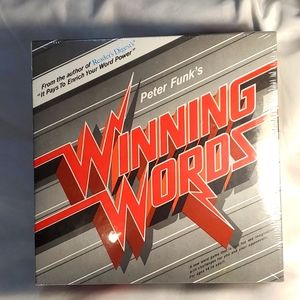 New Vintage Game Peter Funk's Winning Words Board Game Family 1986